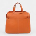 Hermès Halzan Leather Orange Handbag