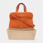 Hermès Halzan Leather Orange Handbag