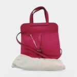 Hermès Halzan Leather Pink Handbag