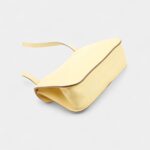Hermès Halzan Leather Yellow Handbag