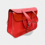 Hermès Halzan Red Leather Handbag