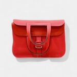 Hermès Halzan Red Leather Handbag