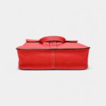Hermès Halzan Red Leather Handbag