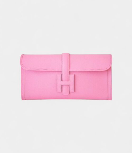 Hermès Jige 29 Rose Confetti Clutch Bag