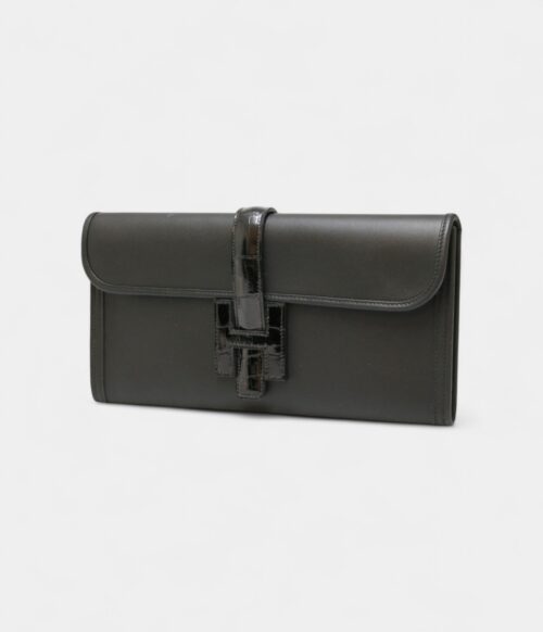 Hermès Jige Clutch Swift Leather and Alligator