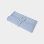 Hermes Jige Elan 29 Blue Brume Clutch Bag Evercolor Leather