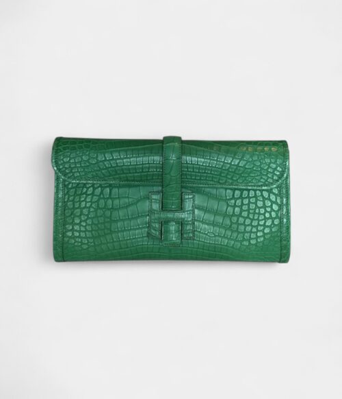 Hermès Jige Elan 29 Clutch Alligator Matte Bag