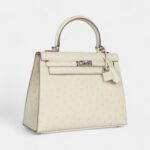 Hermes Kelly 25 Beton Ostrich Palladium Hardware