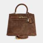 Hermes Kelly 25 Brown Doblis Gold Hardware