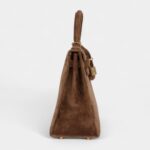 Hermes Kelly 25 Brown Doblis Gold Hardware