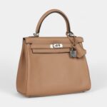 Hermes Kelly 25 Chai Swift Palladium Hardware
