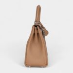 Hermes Kelly 25 Chai Swift Palladium Hardware