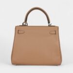 Hermes Kelly 25 Chai Swift Palladium Hardware