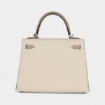 Hermes Kelly 25 Craie and Trench Epsom Brushed Palladium Hardware