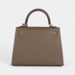Hermes Kelly 25 Etoupe Epsom Palladium Hardware