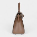 Hermes Kelly 25 Etoupe Tadelakt Palladium Hardware
