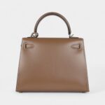 Hermes Kelly 25 Etoupe Tadelakt Palladium Hardware