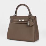 Hermes Kelly 25 Etoupe Togo Palladium Hardware