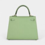 Hermes Kelly 25 Green Criquet Epsom Gold Hardware