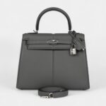 Hermes Kelly 25 Gris Meyer Swift Palladium Hardware