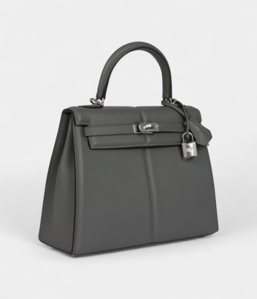 Hermes Kelly 25 Gris Meyer Swift Palladium Hardware