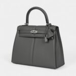 Hermes Kelly 25 Gris Meyer Swift Palladium Hardware