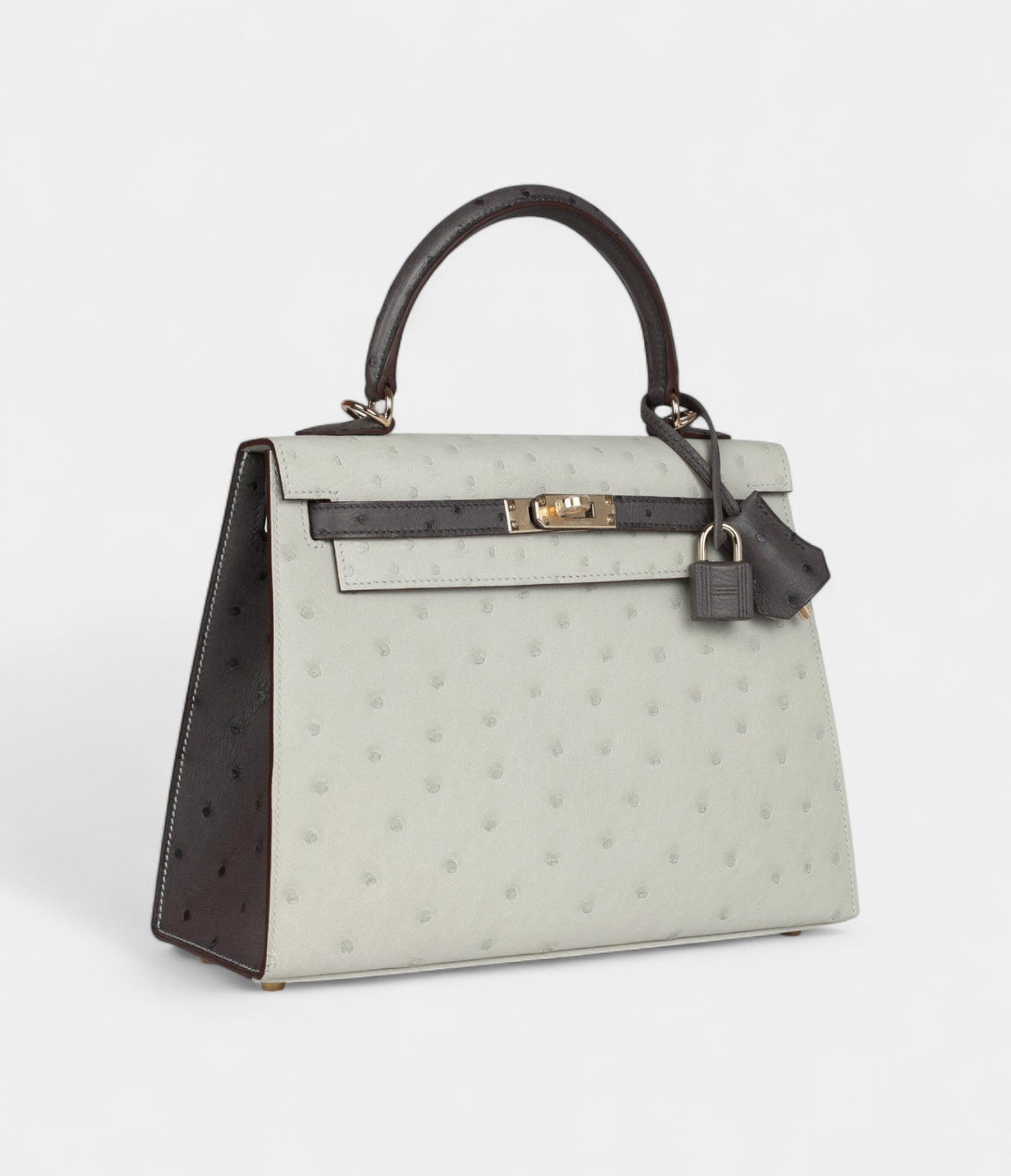 HermesKelly25GrisPerleandGraphiteOstrichPermabrassHardware_2.jpg Hermes Kelly 25 Gris Perle and Graphite Ostrich Permabrass Hardware