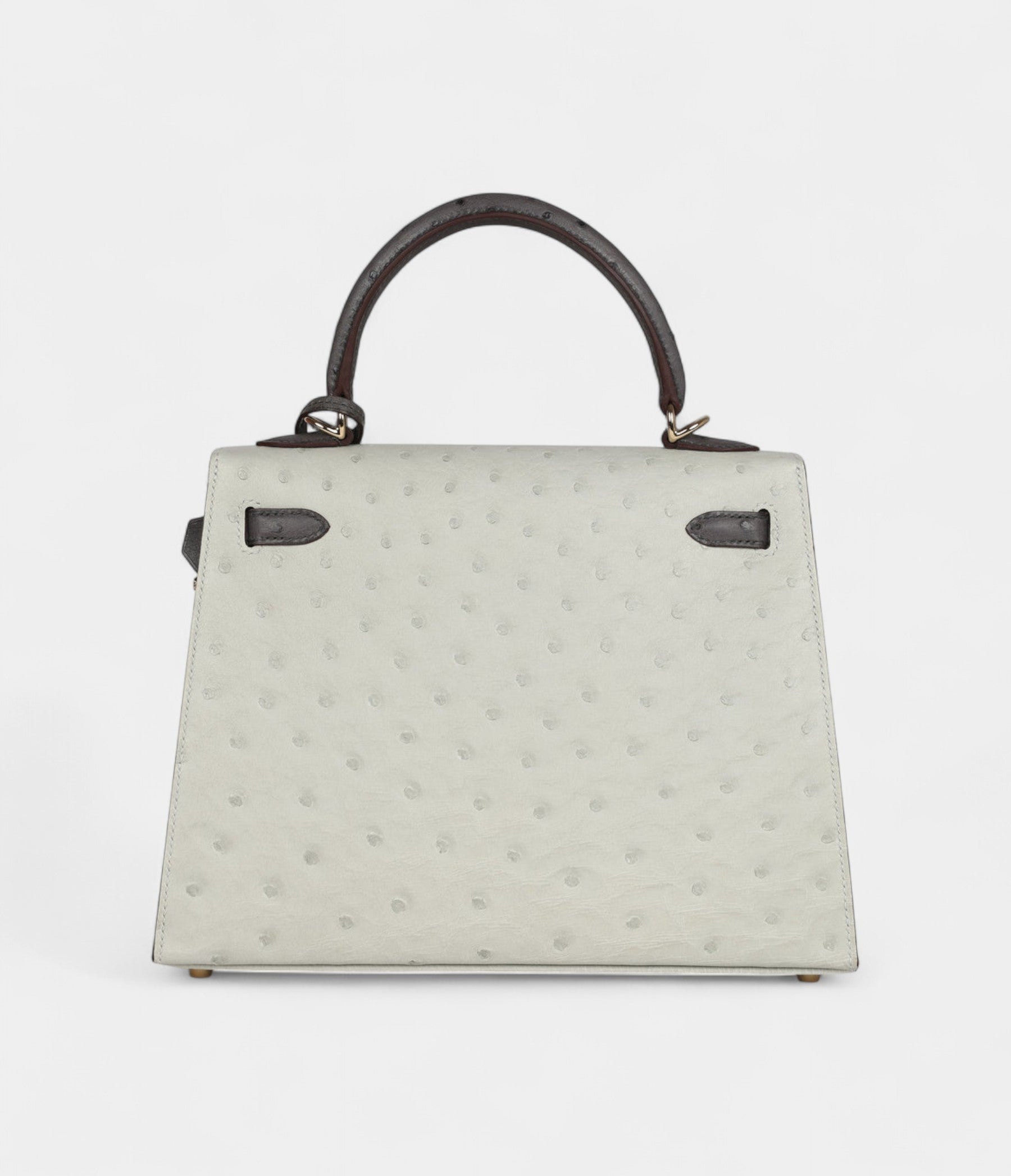 HermesKelly25GrisPerleandGraphiteOstrichPermabrassHardware_5.jpg Hermes Kelly 25 Gris Perle and Graphite Ostrich Permabrass Hardware