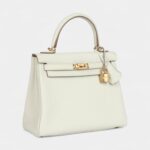 Hermes Kelly 25 Mushroom Togo Gold Hardware