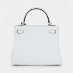 Hermes Kelly 25 Platinum Grey Togo Permabrass Hardware