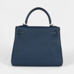 Hermes Kelly 25 Prussian Blue Togo Palladium Hardware