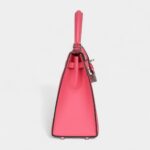 Hermes Kelly 25 Rose Azalee Epsom Palladium Hardware
