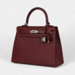 Hermes Kelly 25 Rouge H Epsom Electrum Hardware