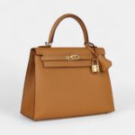 Hermes Kelly 25 Sesame Epsom Gold Hardware