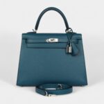 Hermes Kelly 25 Vert Bosphore Towards Madame Palladium Hardware