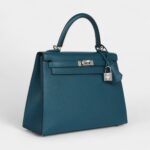 Hermes Kelly 25 Vert Bosphore Towards Madame Palladium Hardware