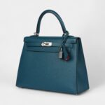 Hermes Kelly 25 Vert Bosphore Towards Madame Palladium Hardware