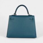 Hermes Kelly 25 Vert Bosphore Towards Madame Palladium Hardware