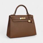 Hermes Kelly 28 Alezan Epsom Gold Hardware