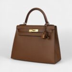 Hermes Kelly 28 Alezan Epsom Gold Hardware