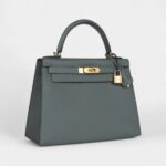 Hermes Kelly 28 Amande Epsom Gold Hardware