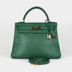 Hermes Kelly 28 Benghal Courchevel Gold Hardware