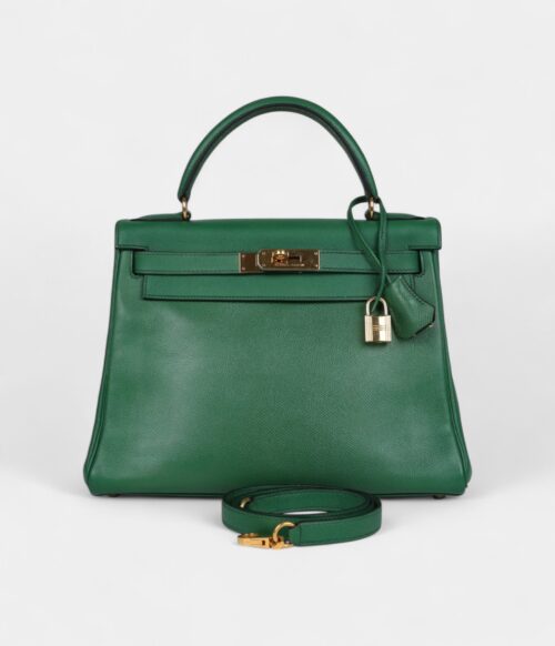 Hermes Kelly 28 Benghal Courchevel Gold Hardware