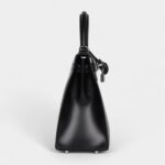 Hermes Kelly 28 Black Box Palladium Hardware