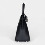 Hermes Kelly 28 Bleu Obscur Verso Sombrero Palladium Hardware