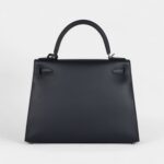 Hermes Kelly 28 Bleu Obscur Verso Sombrero Palladium Hardware