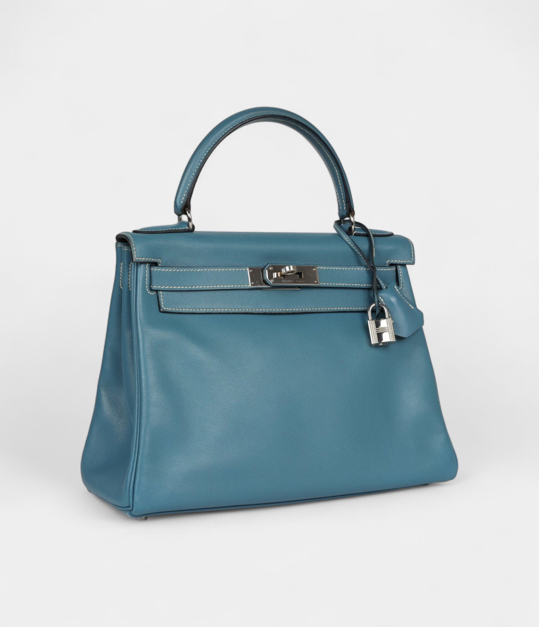 HermesKelly28BlueJeanGulliverPalladiumHardware_3.jpg Hermes Kelly 28 Blue Jean Gulliver Palladium Hardware