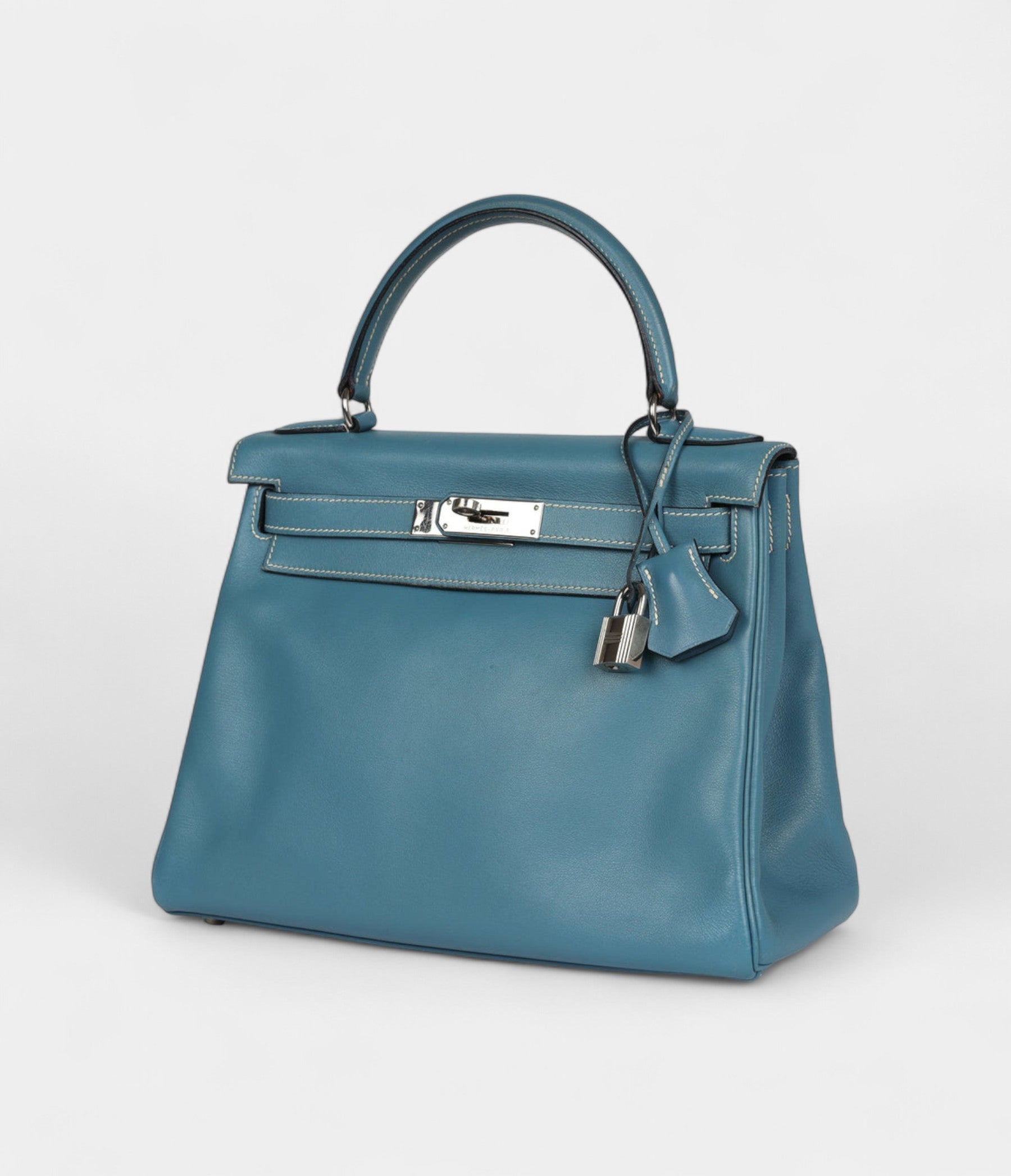 HermesKelly28BlueJeanGulliverPalladiumHardware_4.jpg Hermes Kelly 28 Blue Jean Gulliver Palladium Hardware