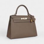 Hermes Kelly 28 Etoupe Epsom Gold Hardware