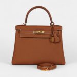 Hermes Kelly 28 Gold Togo Gold Hardware